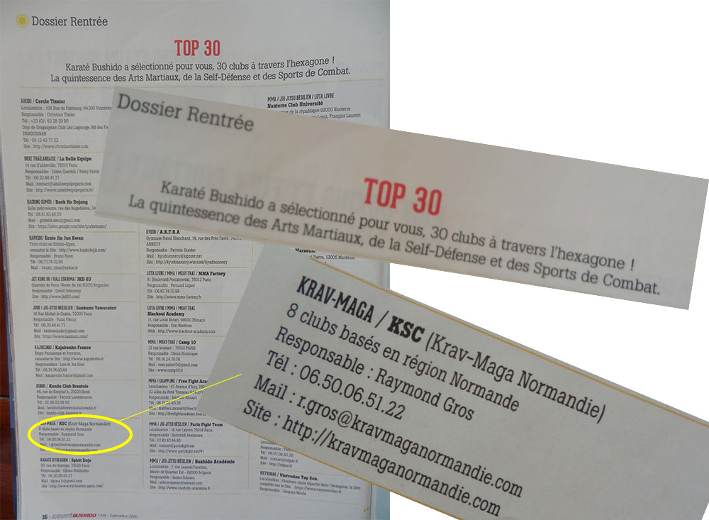 top 30 bushido krav maga