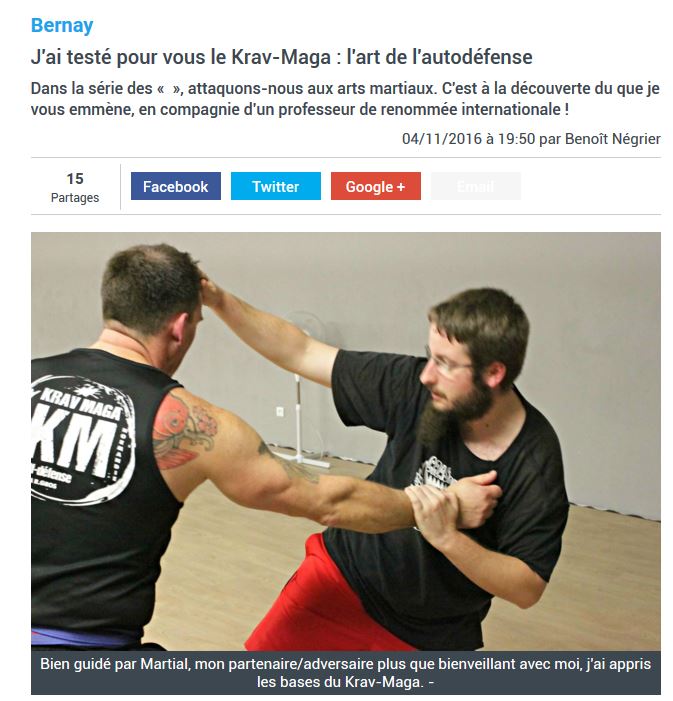 bernay krav maga journaliste