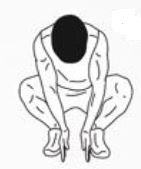 Entrainement, posture accroupie